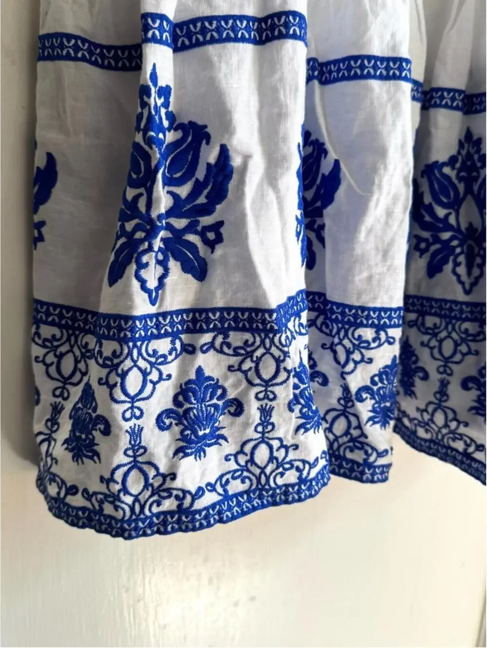 Zara embroidered midi
